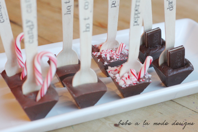 Hot Cocoa on a Stick - cute idea for the holidays and just for fun! 
