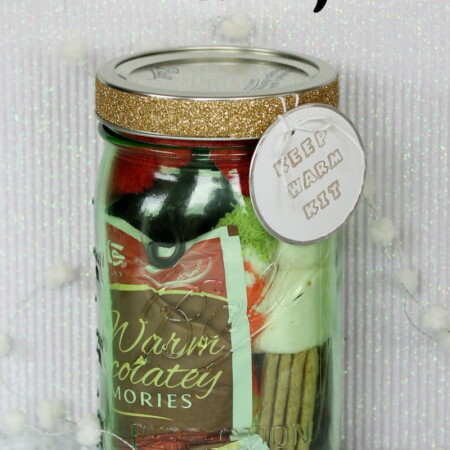 Super cute gift in a jar - Keep Warm Kit from the Country Chic Cottage