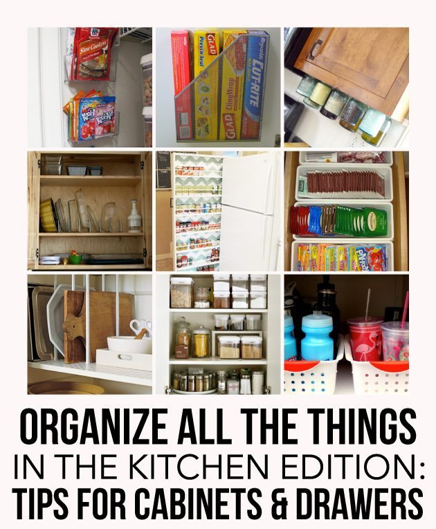 How to Organize Kitchen Cabinets - Thirty Handmade Days