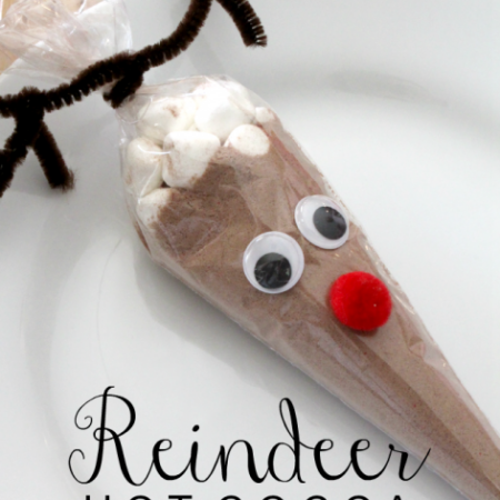 Reindeer Hot Cocoa - make these cute gifts for neighbors and friends! via www.thirtyhandmadedays.com