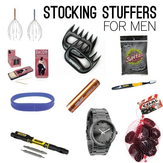 Cool ideas for stocking stuffers for men! 