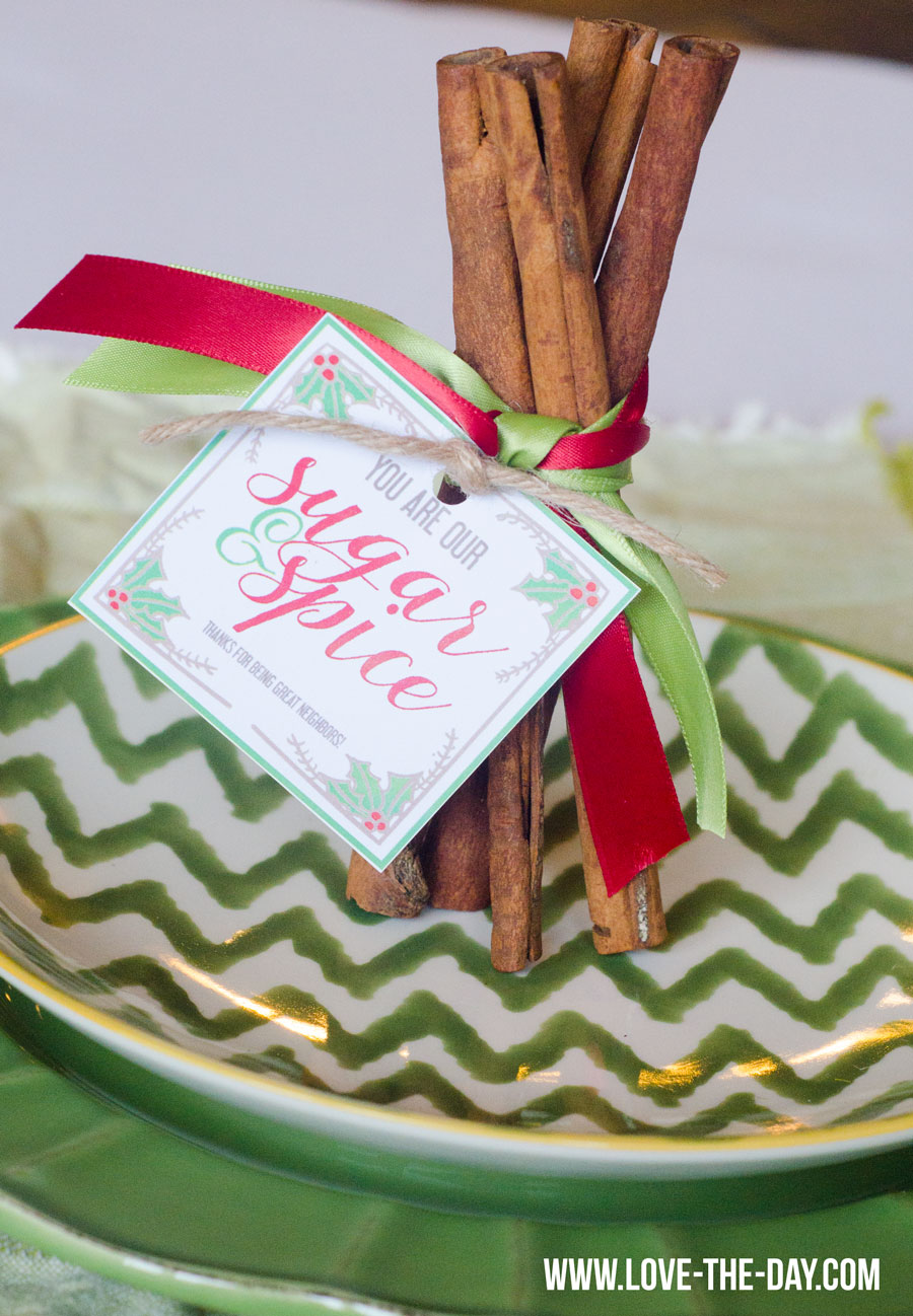 Free Sugar & Spice Neighbor Gift Tag