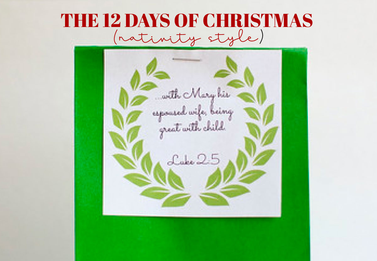 12 Days of Christmas- Nativity Countdown (Starting Poem, Tags, Compani