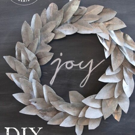 DIY Galvanized Wreath featured at the Party Bunch