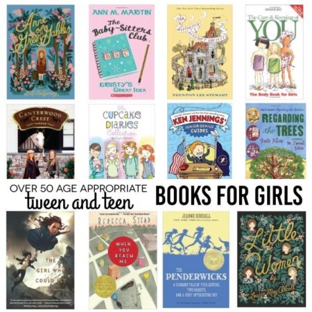 Over 50 Age Appropriate Tween and Teen Books for Girls. Fun holiday gift ideas! www.thirtyhandmadedays.com