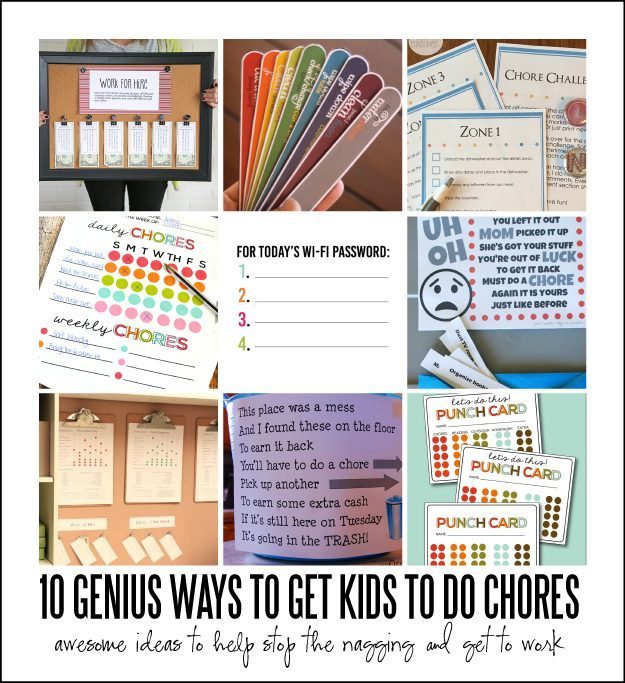 10 Genius Ways to Get Kids to Do Chores via Thirty Handmade Days