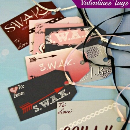 SWAK Printable Valentine's Tags