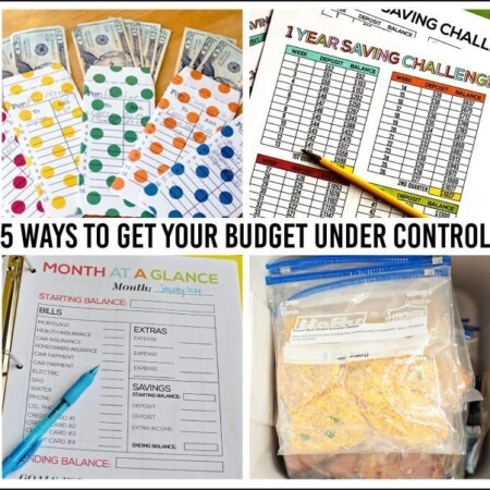 5 Ways to Get Your Budget Under Control - simple tips to better finances in the new year!