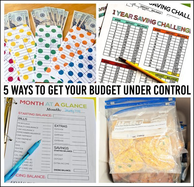 5 Ways to Get Your Budget Under Control - simple tips to better finances in the new year! 