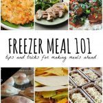Freezer Meal 101- tips and tricks for making meals ahead.