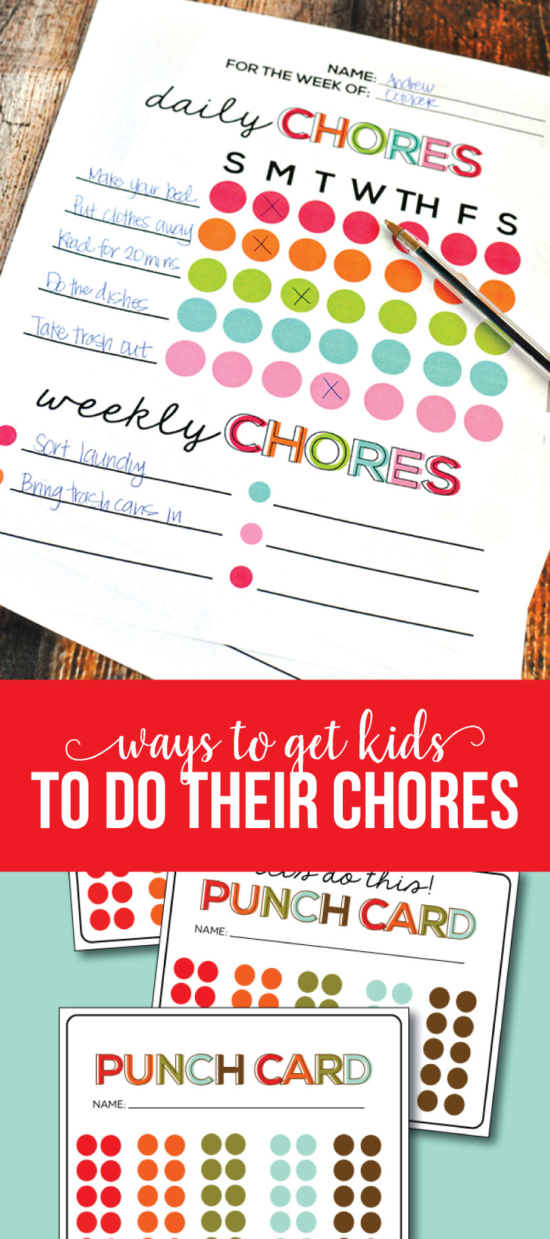 10 Genius Ways to Get Kids to Do Their Chores - ideas from www.thirtyhandmadedays.com