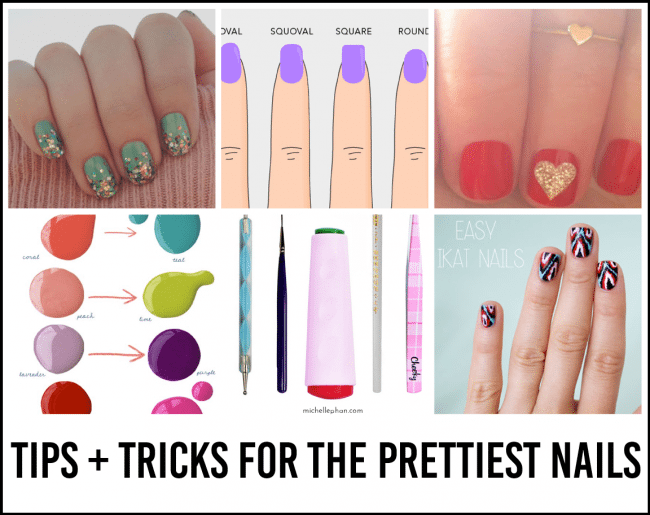 Nail tips and tricks - ideas for the prettiest nails www.thirtyhandmadedays.com