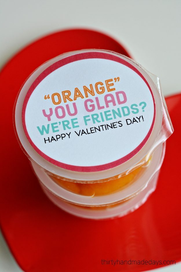 Orange you glad we're friends Valentines from Thirty Handmade Days