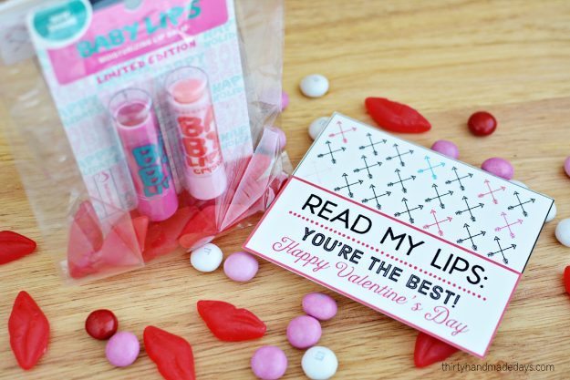 Super cute Lip Balm Valentine with printable from Thirty Handmade Days 