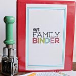 Updated Family Binder, Mini Edition - the perfect little mini binder to store everything in one spot! thirtyhandmadedays.com
