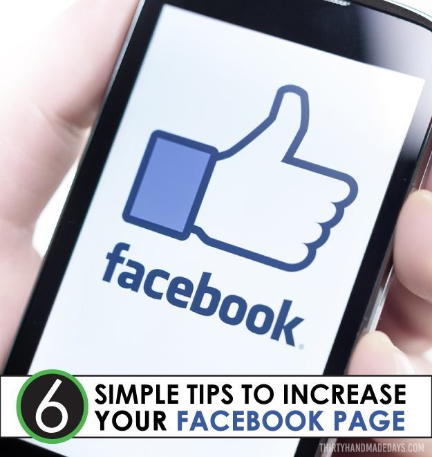 6 Simple Tips to Increase Your Facebook Page from Thirty Handmade Days