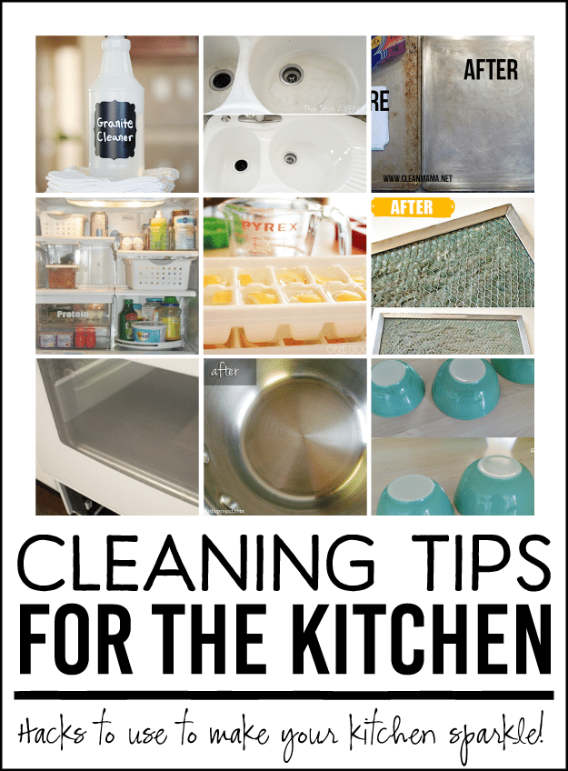 Cleaning Tips for the Kitchen! Awesome hacks to make your kitchen sparkle. 