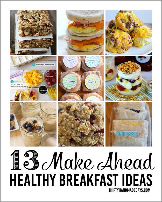 Healthy Make Ahead Breakfasts