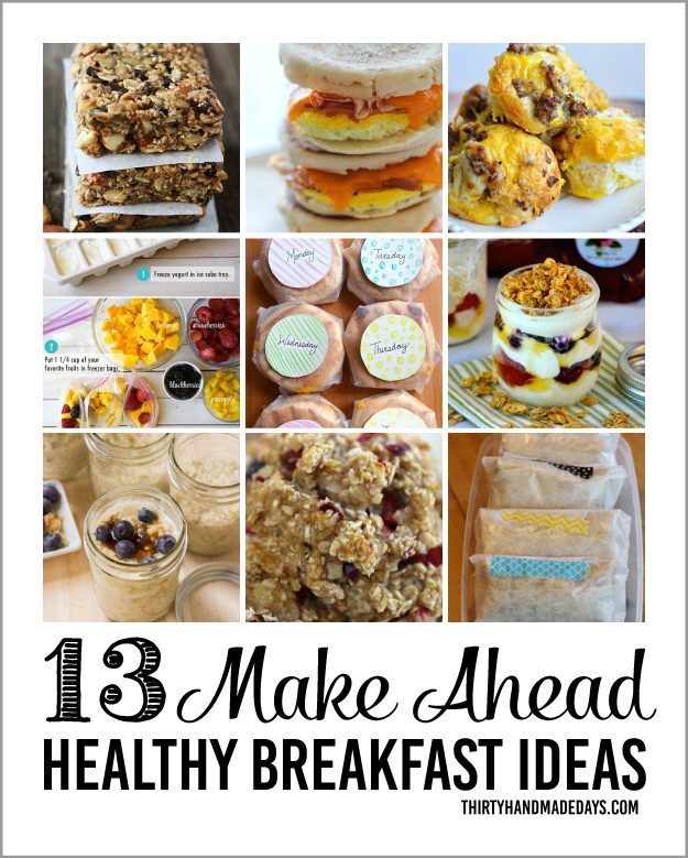 13 Make Ahead Healthy Breakfast Ideas 