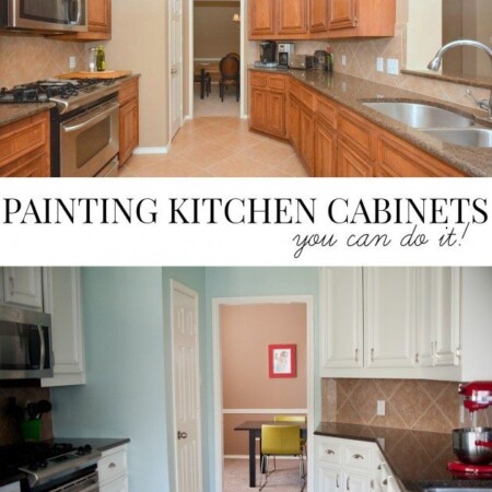 Painting your kitchen cabinets- you can do it!