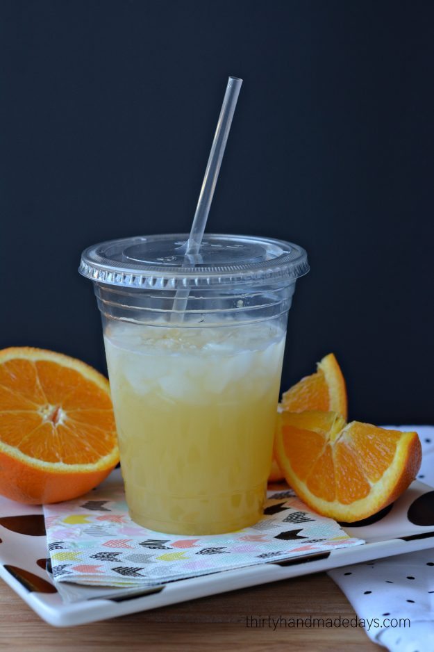 3 Ingredient Pineapple Orange Spritzer - a simple refreshing drink recipe