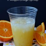 3 Ingredient Pineapple Orange Spritzer - a simple refreshing drink recipe thirtyhandmadedays.com