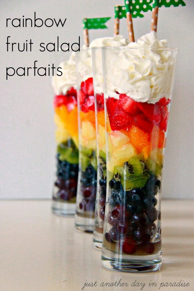 St Patrick's Day Activities For Kids - Rainbow Fruit Salad