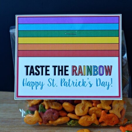 Printable Rainbow Tags for St. Patrick's Day, Spring & Easter from www.thirtyhandmadedays.com