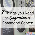 7 Things You Need to Organize a Command Center via www.thirtyhandmadedays.com