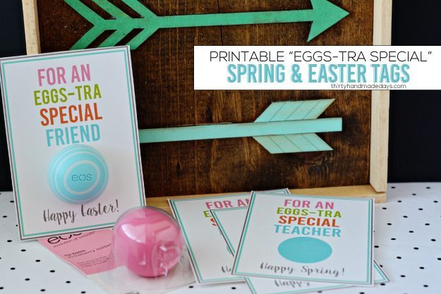 Printable Eggs-tra Special Spring & Easter Tags from www.thirtyhandmadedays.com