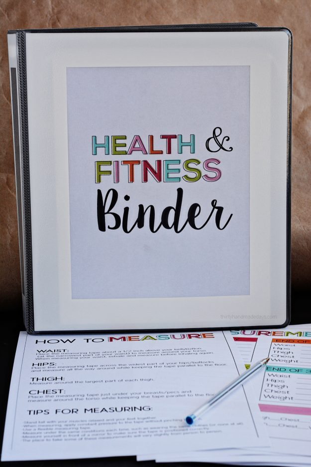 Fitness Binder Printables Free Printable Templates