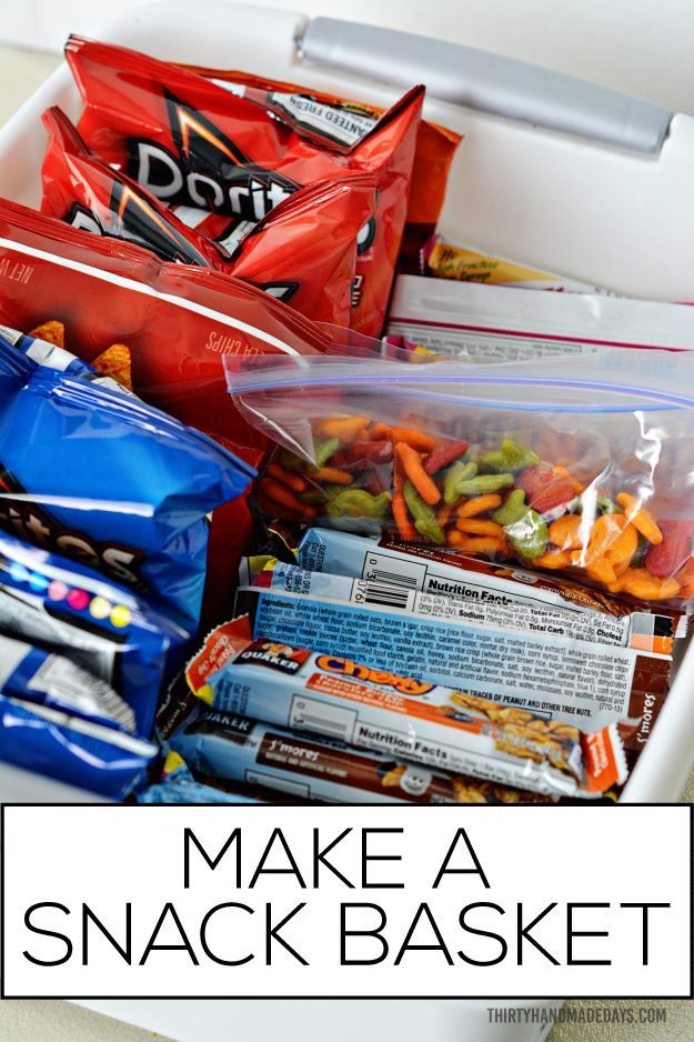 Make a snack basket for kids! 