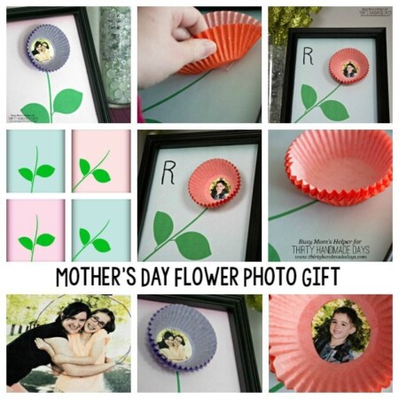 Mother's Day Flower Photo Gift / by BusyMomsHelper.com for ThirtyHandmadeDays.com