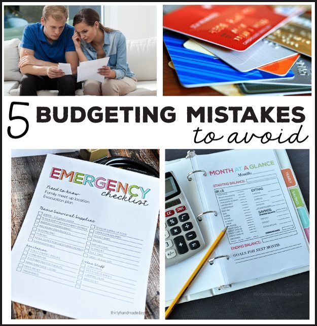 5 Budgeting Mistakes to Avoid 