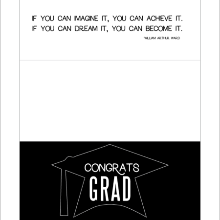 Printable Graduation Money Holder Card from Thirty Handmade Days