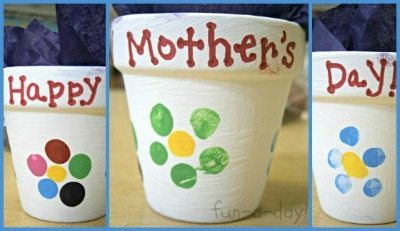 Mother's Day Fingerprint Jars / 15 Mother's Day Gift Ideas