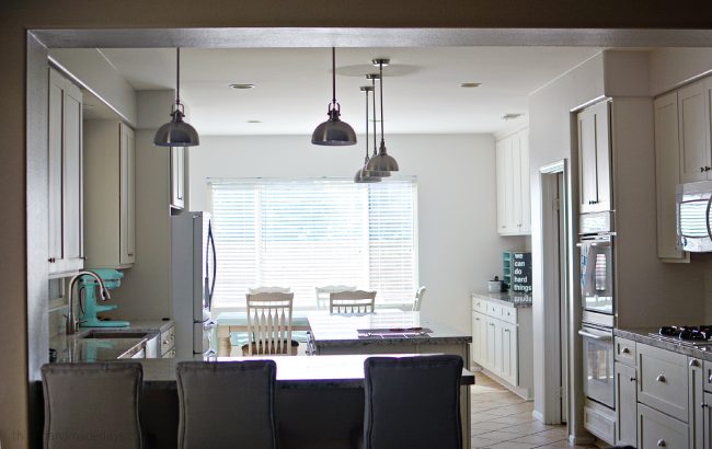 Overall view of kitchen remodel from Thirty Handmade Days