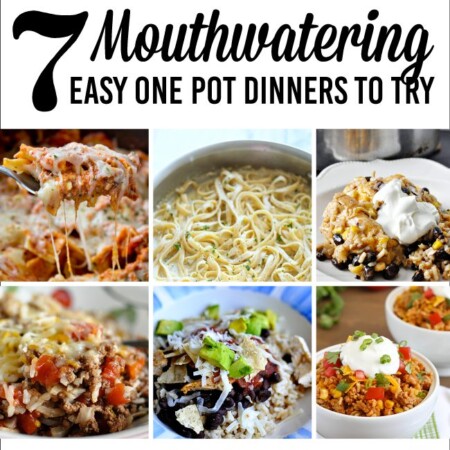 7 Mouthwatering Easy One Pot Dinners to Try www.thirtyhandmadedays.com