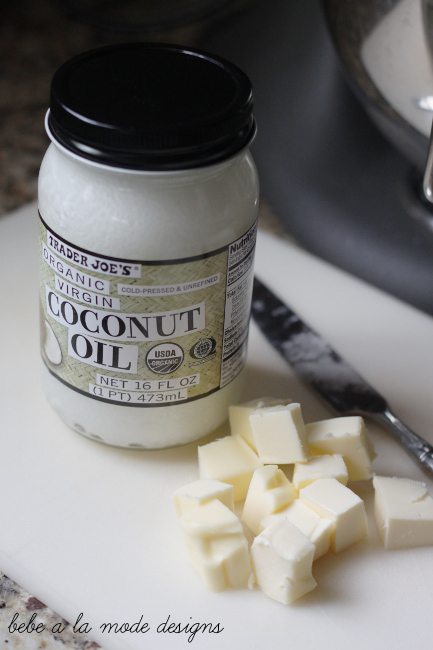 butter and coconut oil