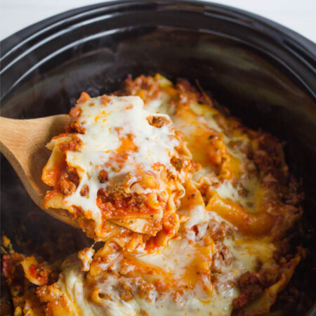 Crockpot Lasagna - a simple way to make an old family favorite.