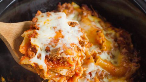 Simple Slow Cooker Lasagna