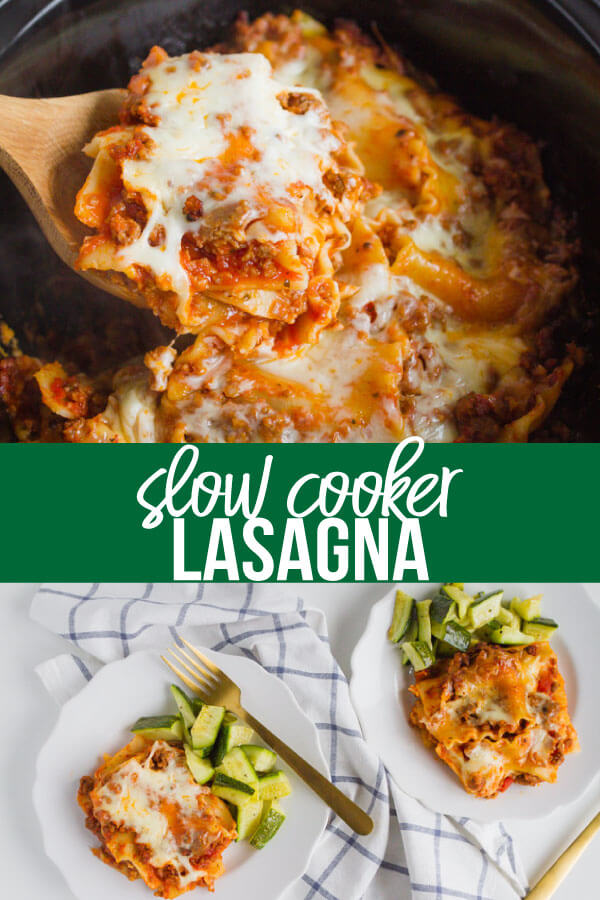 Simple Slow Cooker Lasagna