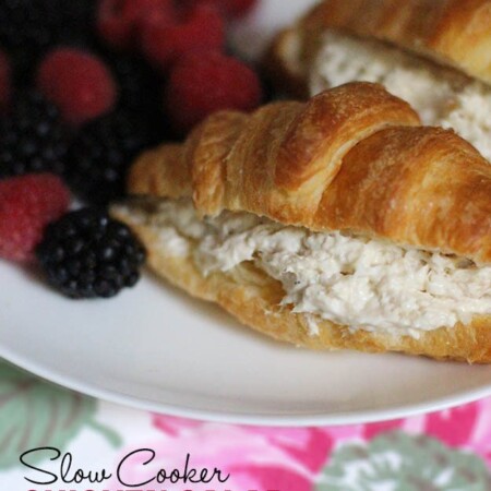 Slow Cooker Chicken Salad Sandwiches