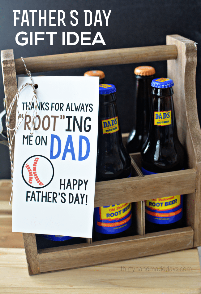 Printable Root Beer Father's Day Gift Idea