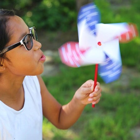 Patriotic Pinwheels from Skip to My Lou for Funner in the Summer