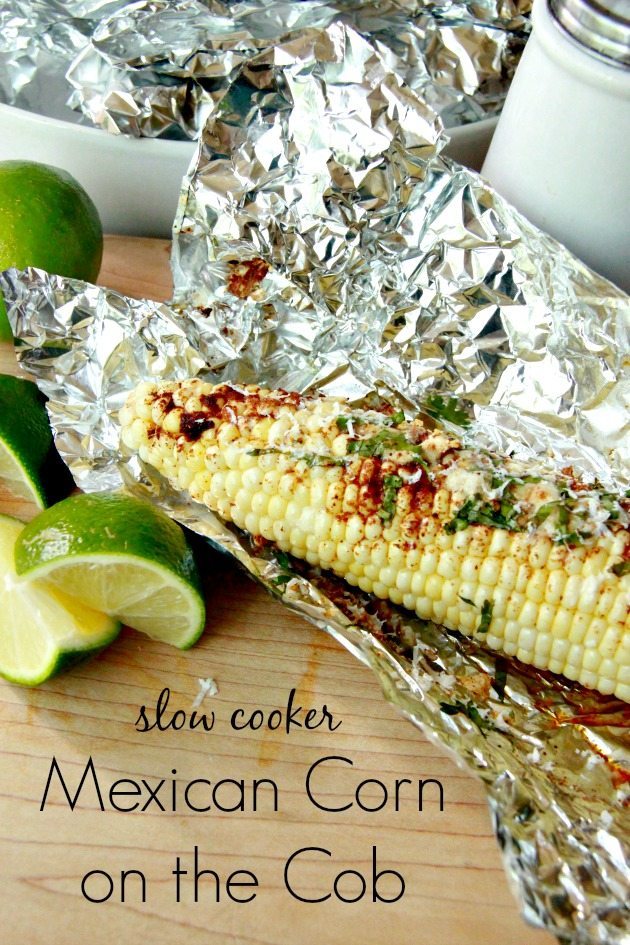 Slow Cooker Mexican Corn on the Cob