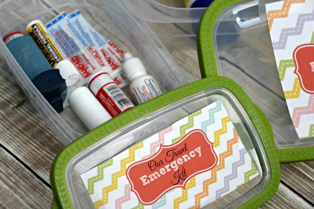 Travel Emergency Kit with Free Printables / by Busy Mom's Helper for ThirtyHandmadeDays.com