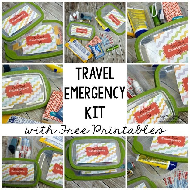 Travel Emergency Kit with Free Printables