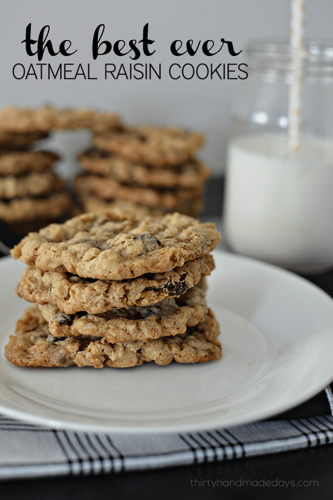 the best ever Oatmeal Raisin Cookies