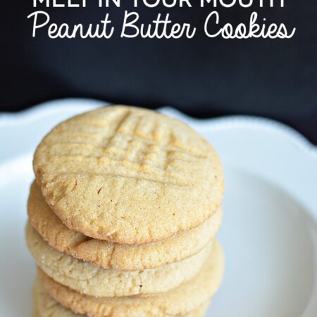 Melt in Your Mouth Peanut Butter Cookies from www.thirtyhandmadedays.com